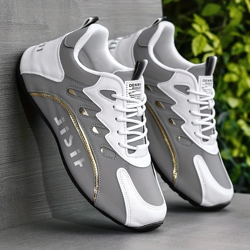 Mens Sneakers High Quality Leather Casual Shoes for Men Fashion All-match Sport Shoes Platform Comfor Men Running Shoes 250821