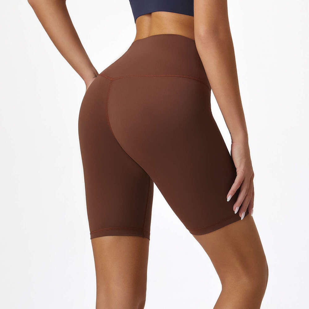 High Waist Hip Lift Sports for Women, Barely There Feel, Shaping Running Fitness Shorts, Pilates Training Yoga Shorts 05 78