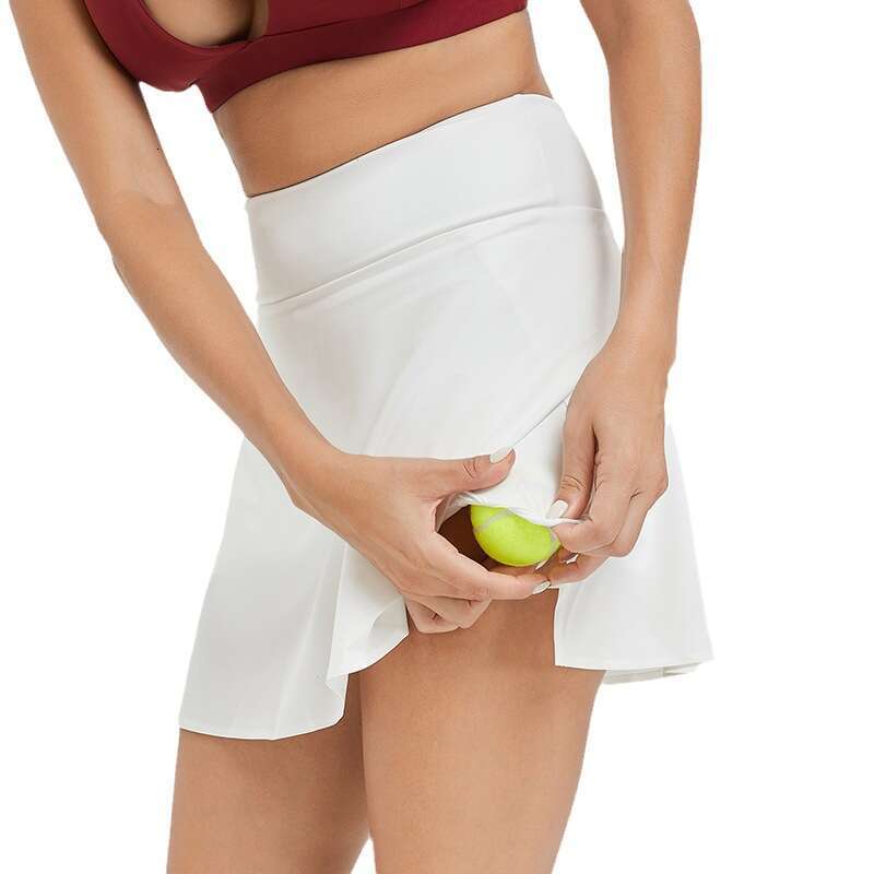 Cross Hem Lightweight Tennis Shorts Women Professional Pocket Outdoor Golf Badminton Sports Skirt b3