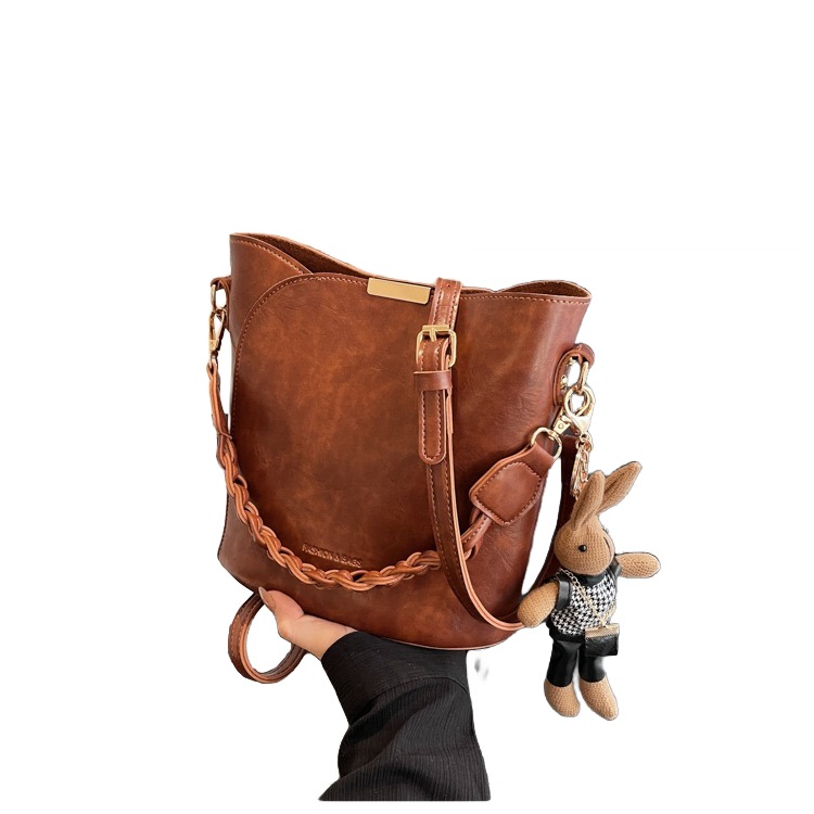 Pink color Leather crossbody bag Winter Style For Women messenger bag