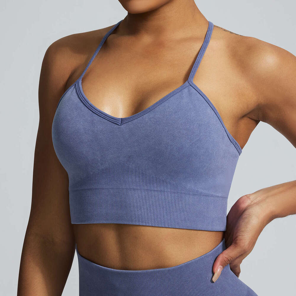 Autumn Winter Tight Sports Suit Bra Top Seamless Pants Fitness Long Sleeve Yoga Outfit Set 2e