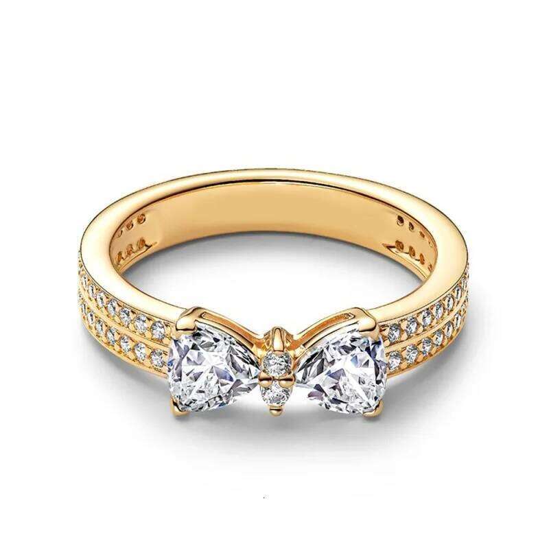 New Selling Love, Bow Ring Set, Suitable For Womens DIY Jewelry Rose Blooming Ring Party Holiday Gifts.
