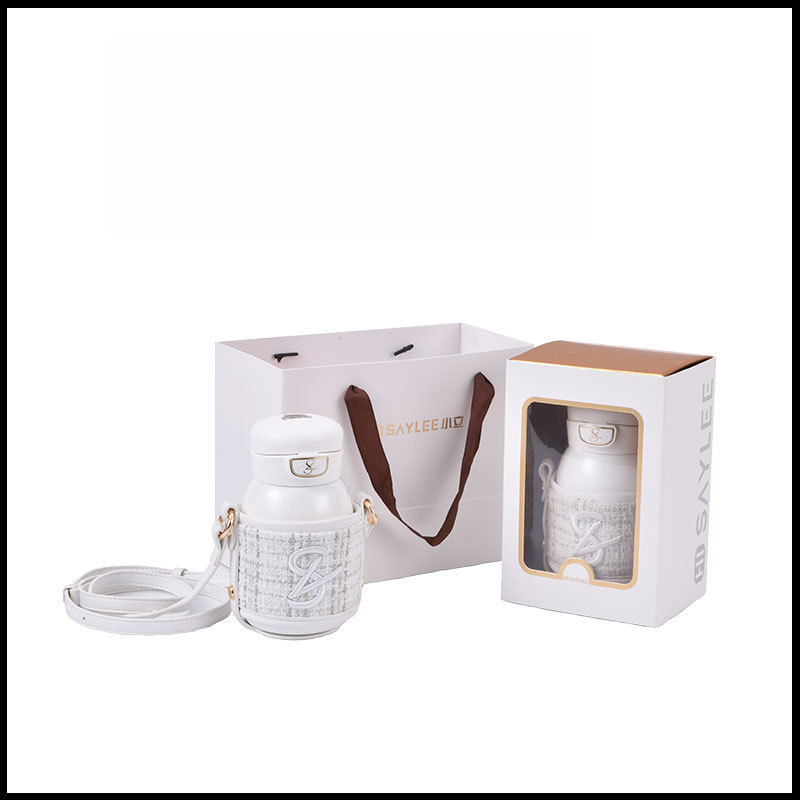 Saylee Small Stand Stainless Steel Insulated 316 Crossbody Water Women's Straw Portable Bounce Cup Gift ddmythur