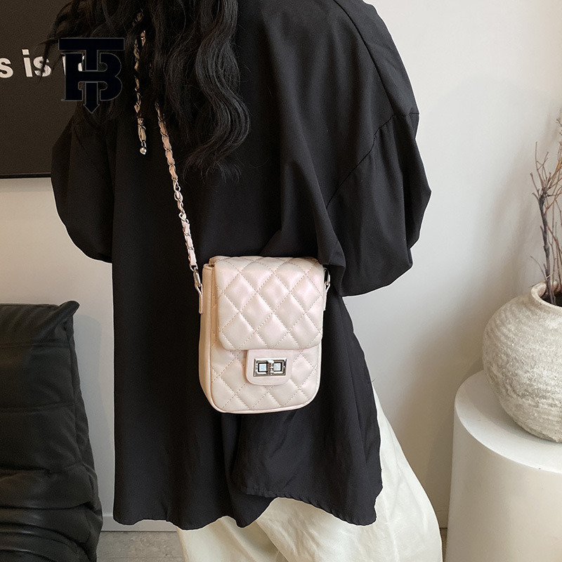 TB BHULAMTE New High-end Diamond Mesh Chain Shoulder Crossbody Bag Free Shipping Designer Luxury Mini Handbag Small Fragrance Fashion Phone Bag