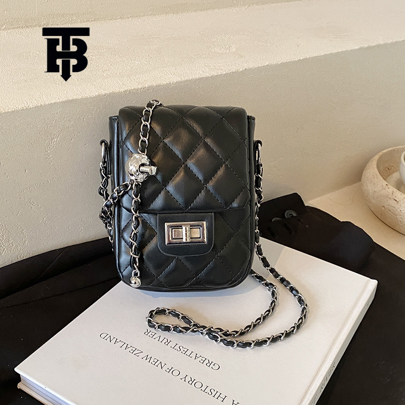 TB BHULAMTE New High-end Diamond Mesh Chain Shoulder Crossbody Bag Free Shipping Designer Luxury Mini Handbag Small Fragrance Fashion Phone Bag