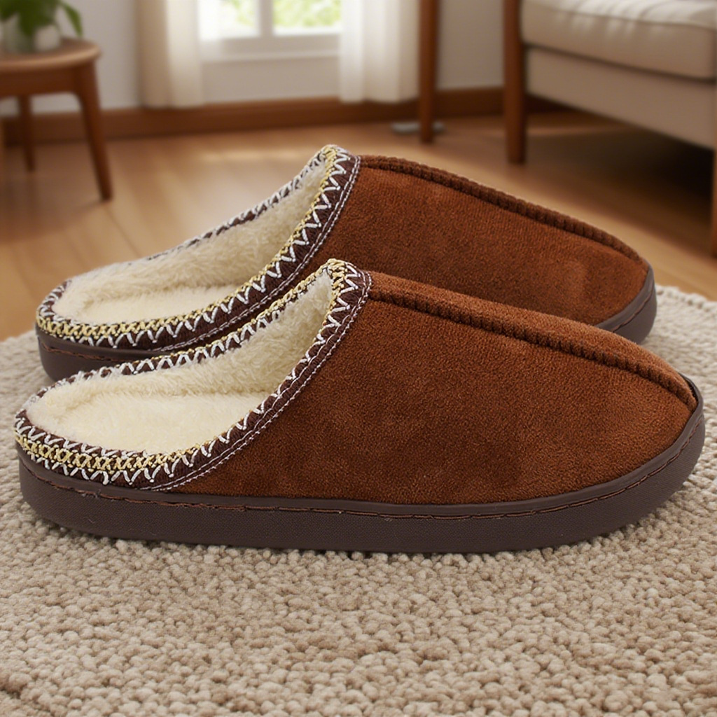 Free Shipping 2025 Winter New Design Men's and Women's Same Cotton Slippers Indoor Home Couple Comfortable Warm Plush Slippers Large Size 47