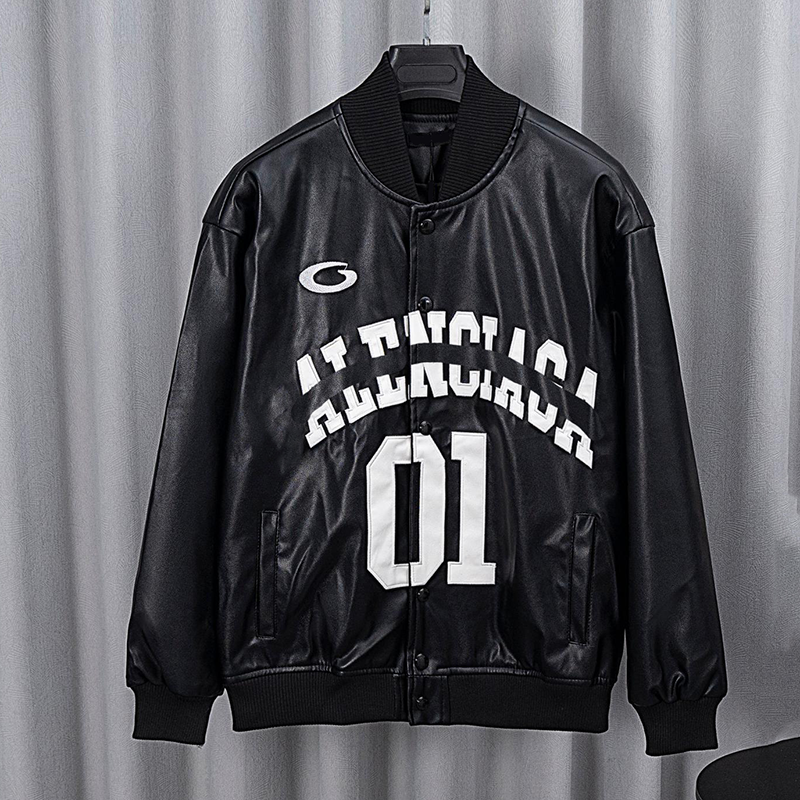 Men Jackets designer jackets American Retro Letter Flocking 3D Printied Jacket And Coat Men Y2K High Street Hip Hop Baseball Uniform Couple Casual Top