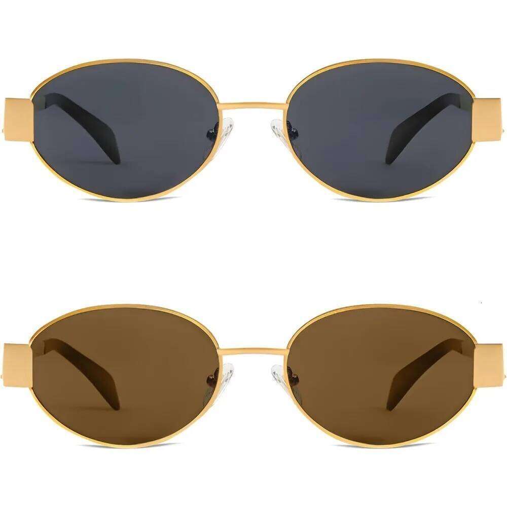 Sunglasses Retro Oval Designer Sun glasses for Women Men Trendy Glasses Classic Shades Protection