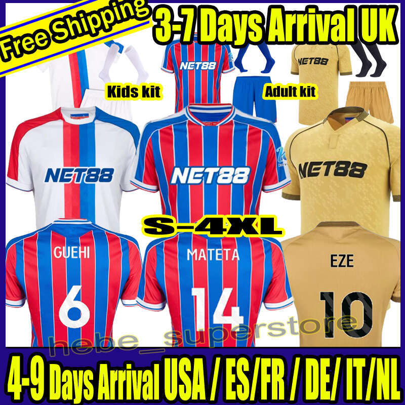 S-4XL 24 25 26 PaLaCes EZE 25 WINNER Soccer Jerseys 2025 KAMADA DOUCOURE GUEHI J.AYEW CrYsTalS MATETA maillots de foot EDOUARD SCHLUPP Men kids kits Football shirts