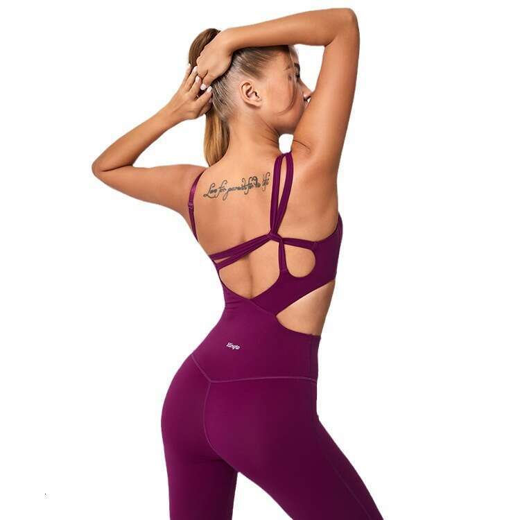 Upgraded Sleeveless Fitness with Free Shoulder Straps, Slim Fit, Hip-Lifting, Barely-There Feel, Sports One-Piece Yoga Suit for Women 77 72