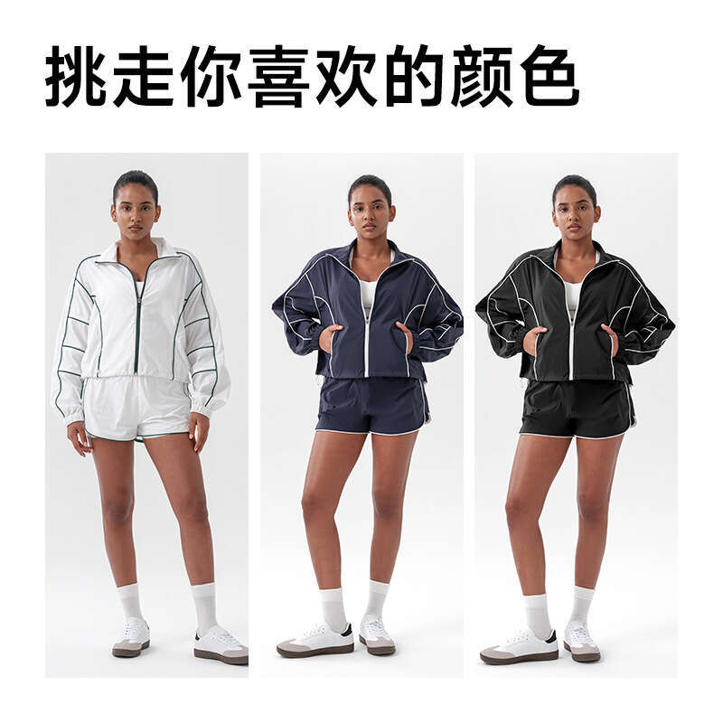 New Quick-Dry Tennis Jacket for Women, Running Long Sleeve T-Shirt, Sports Top, Outdoor Badminton Slimming Fitness Clothing aa