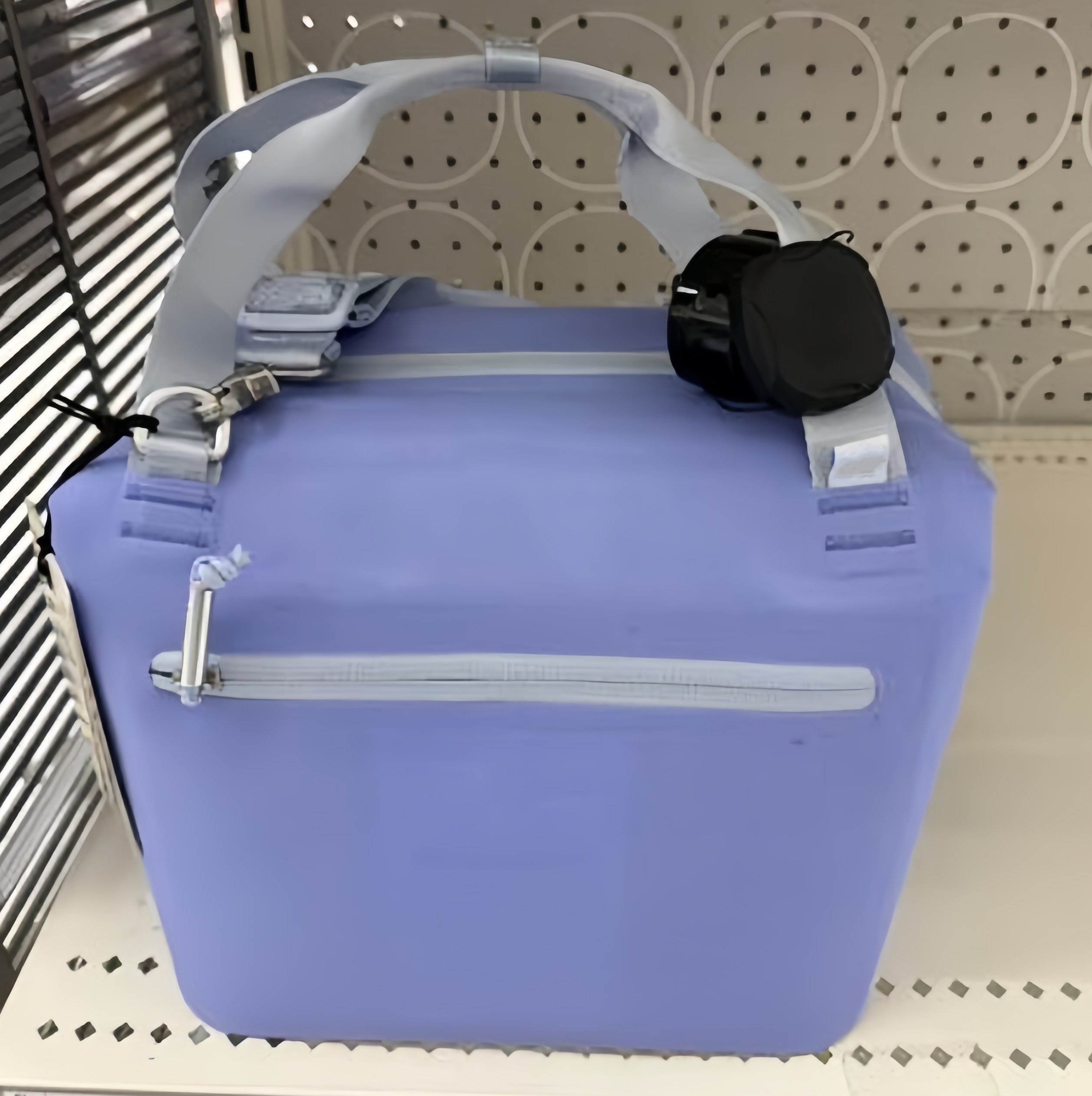 New Fuchsia Black All Day Julienne Mini Soft Lunch Bag Box Recycled Polyester 10 Can 12 Hour Cooler Travel Cooler Bags With Zipper And Cross body Strap 0825