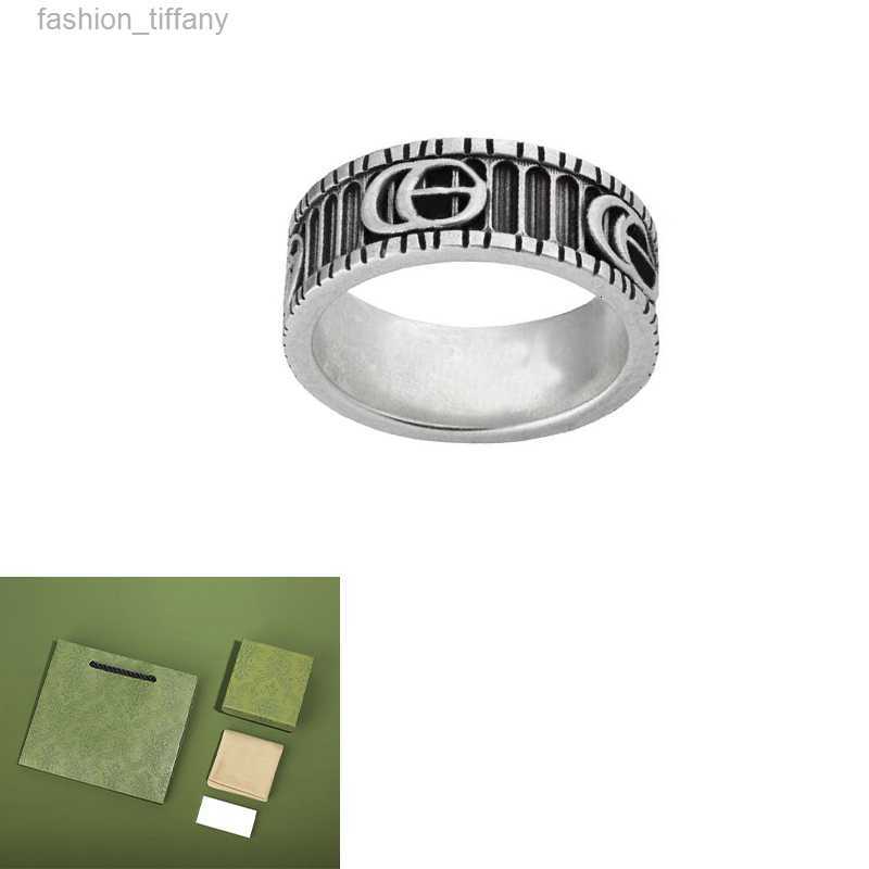 Designer Silver Ring Mens and Womens Couples Rings Vintage Style Holiday Gift High Quality Jewelry