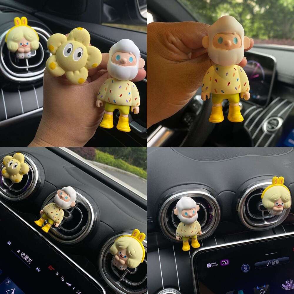Aromatherapy Car-Mounted Aromatherapycar Perfume Fresh Internet Celebrity Boy Boyfriend Perfume Cute Air Vent Diffuser Stone Decoration Car Interior O