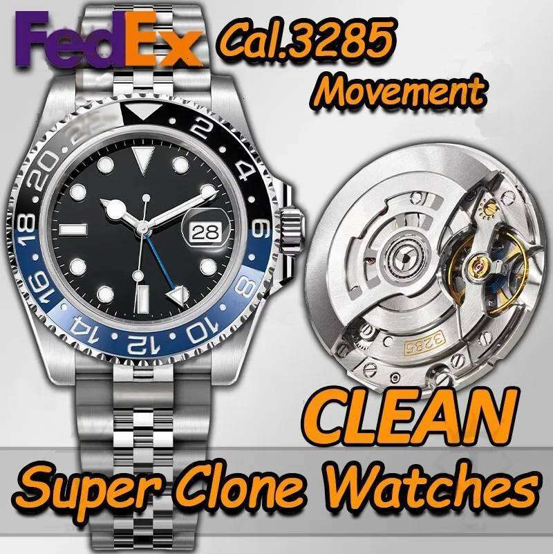 Men and women clean factory watches Cal.3285 movement ceramic bezel luminous rice watches free of charge.