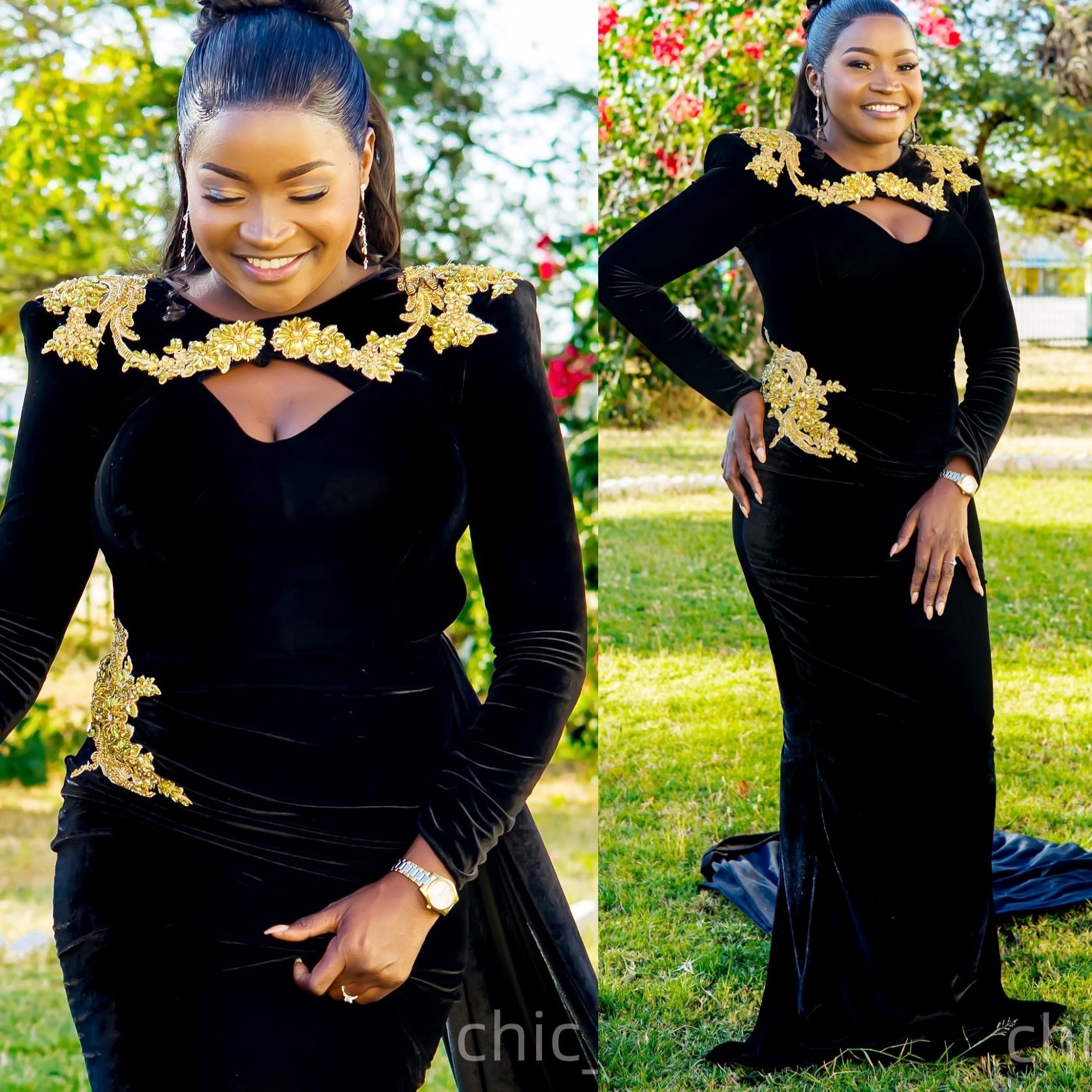 Black Mermaid Prom Dresses 2025 Crystals Velvet Full Sleeves Evening Formal Party Second Birthday Engagement Gowns Plus Size Dress For Special Occasio