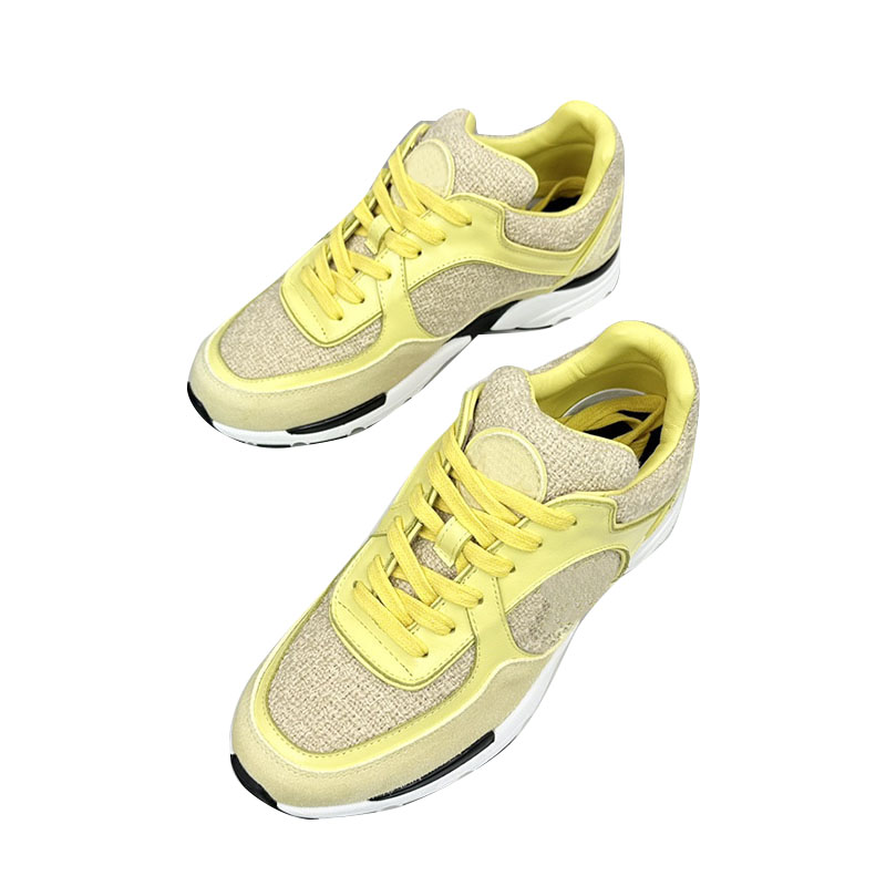 Womens Sneaker Platform Heels Dress Shoe Lace Up Trainner Sport Shoe Breathable Outdoor Leisure Shoe Yellow Purple Casual Shoe Ladies Casual Shoe Slides Mules