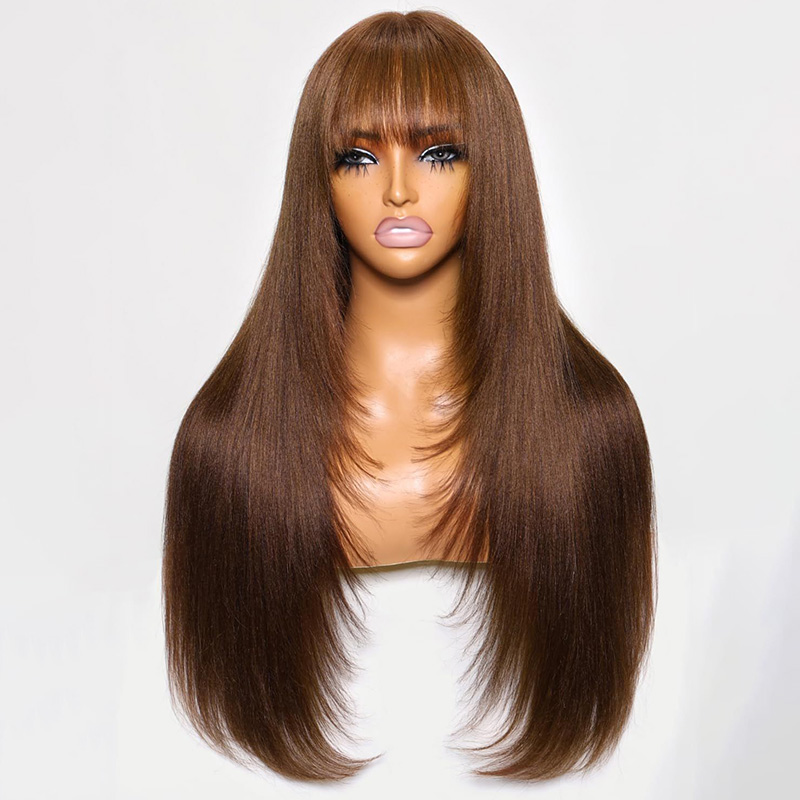 Hot Selling Long Straight Wigs With Bangs For Women j28