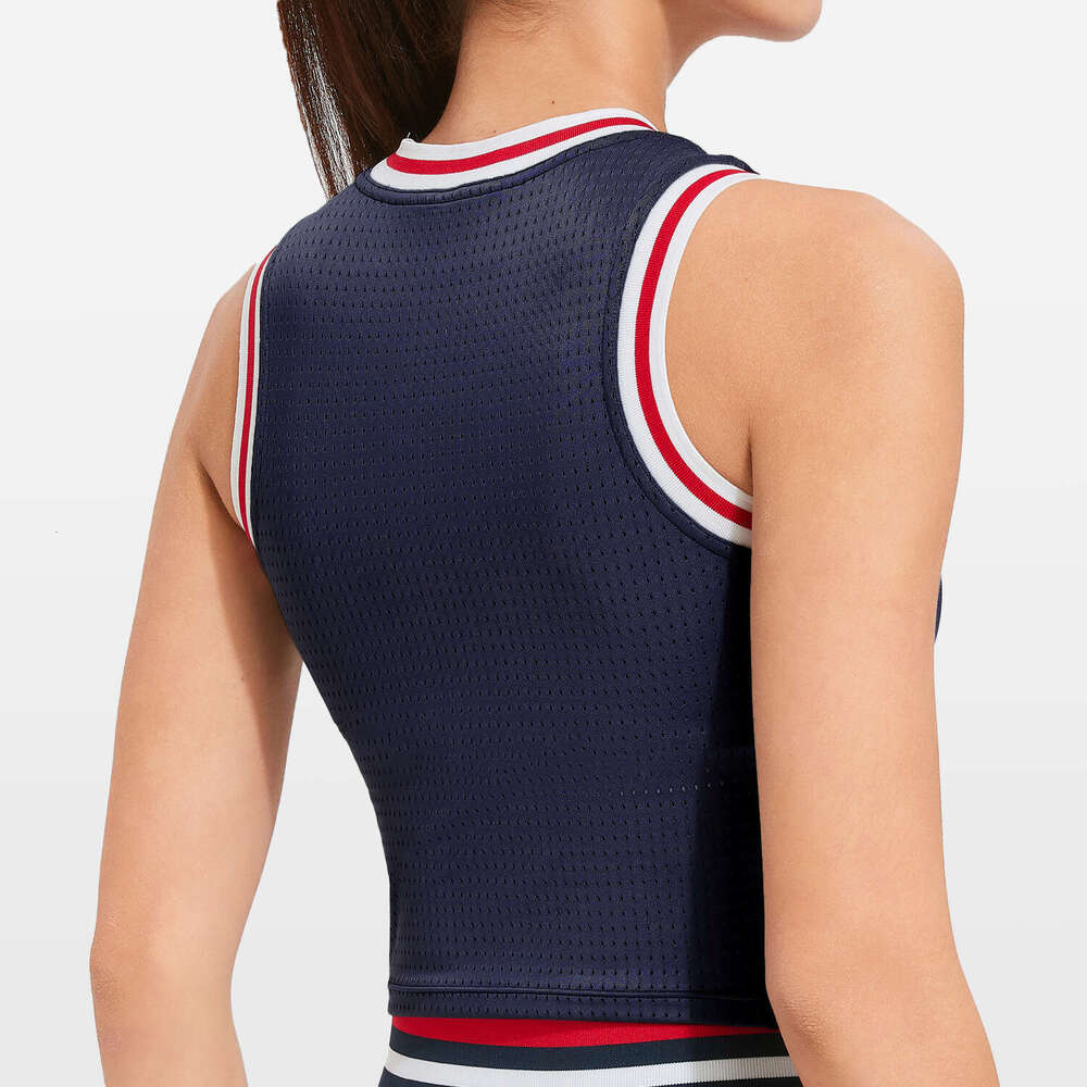 New Sports Short Sleeve Women's One-piece Fixed Cup Top Mesh Breathable Fitness Yoga Wear Vest 5b