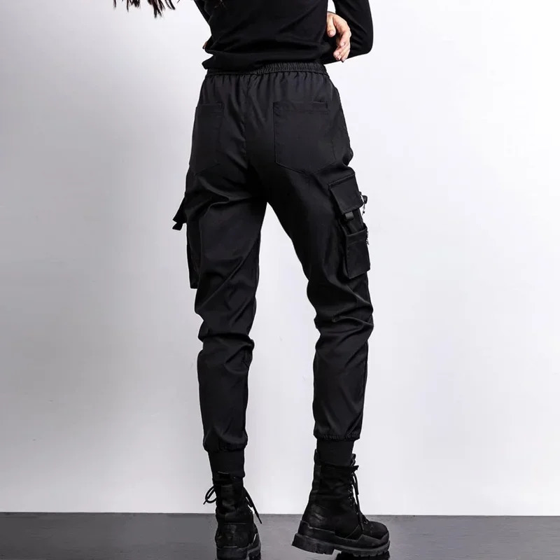 Black Work Pants for Women in Spring and Autumn Ins Trendy and Versatile Slimming Elastic AnkleLength Sports Pants 250825