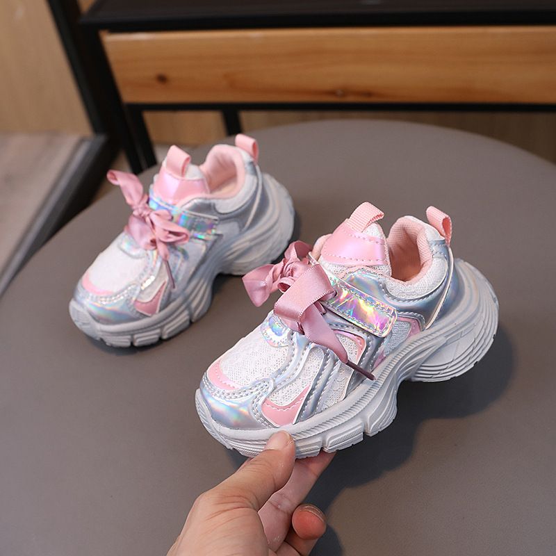 Toddler Shoes for Girl Kids Casual Sport Sneakers Children Mesh Breathable Lightweight Trainers Walkfashion Princess Shoes Size 21 - 30 W0655