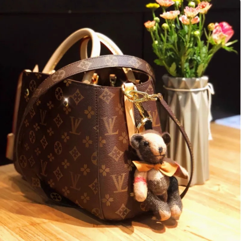 10A Designer tote bag woman shoulder bags Large capacity shopping bag leather women luxury handbags high quality classic brown flowers checked totes purses