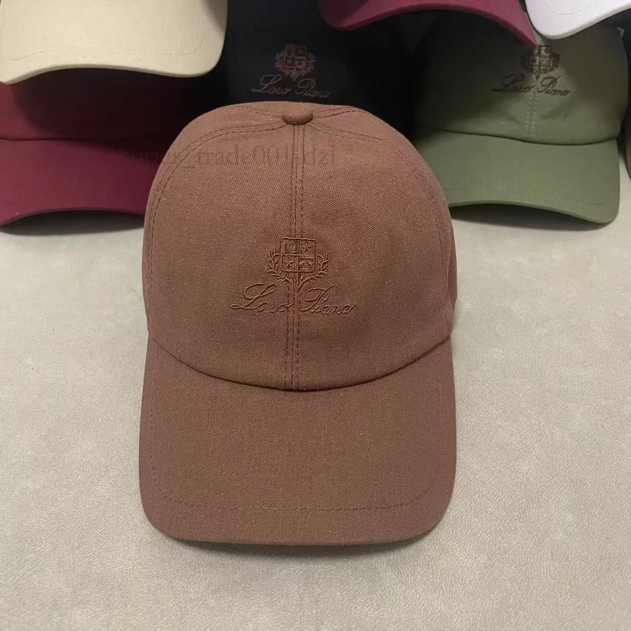 Lori Piano Hat Duckbill Cap Linen Letter Luxury Fashion Embroidery Seasons Double Layer Soft Top Baseball Cap Elastic Adjustment Outdoor Casual Lori Piano Cap 8Bb