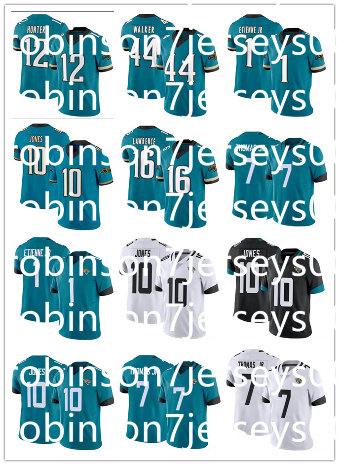Hunter Fred Taylor Trevor Lawrence Josh Hines-Allen Travis Etienne Tank Brian Thomas Jr Gabe Davis Christian Kirk Foyesade Football Jaguars Jersey
