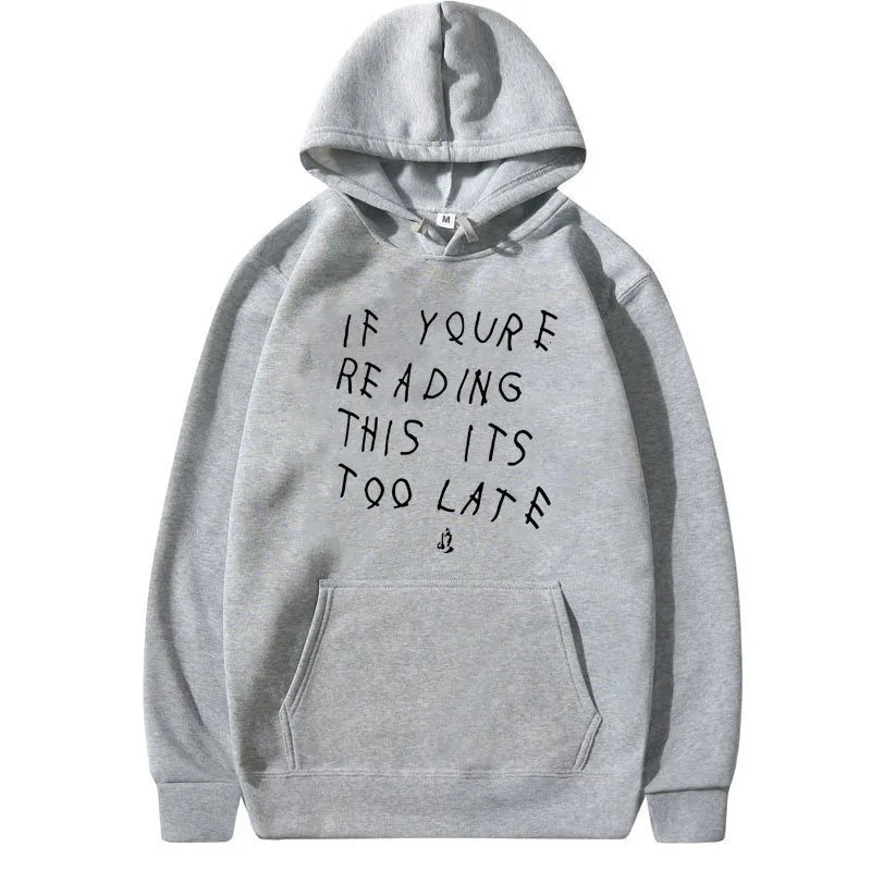 Drake Letter Print Hoodie Sweatshirt Stylish and Casual Multi-purpose Streetwear Long-sleeved Pullover for Men and Women 250825