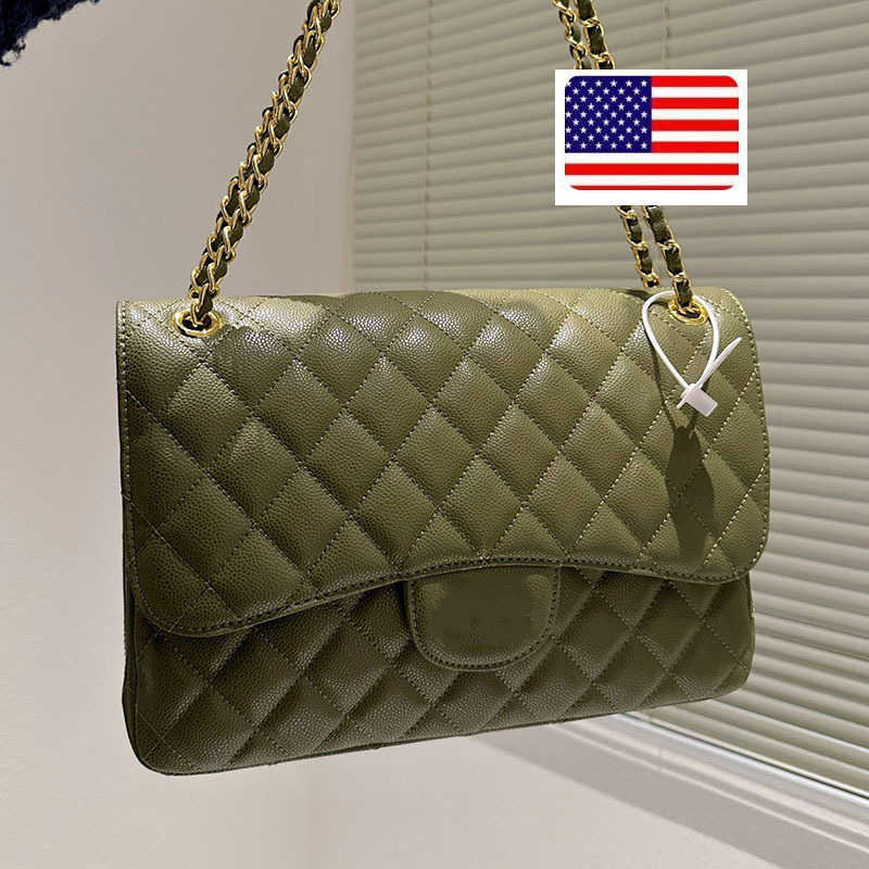 Designer Bag Designer Womens Classic Double Flap Jumbo Cf Bags Calfskin Caviar Multi Pochette Large Capacity Designer Handbags 6 Colors Outdoor Saoc