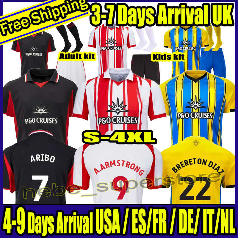 S-4XL 25 26 ARIBO Soccer Jerseys STEWART ARMSTRONG 2025 2026 HOME AWAY DOWNES ONUACHU KAMALDEEN UGOCHUKWU STEWART SMALLBONE football shirts MEN kids set uniforms