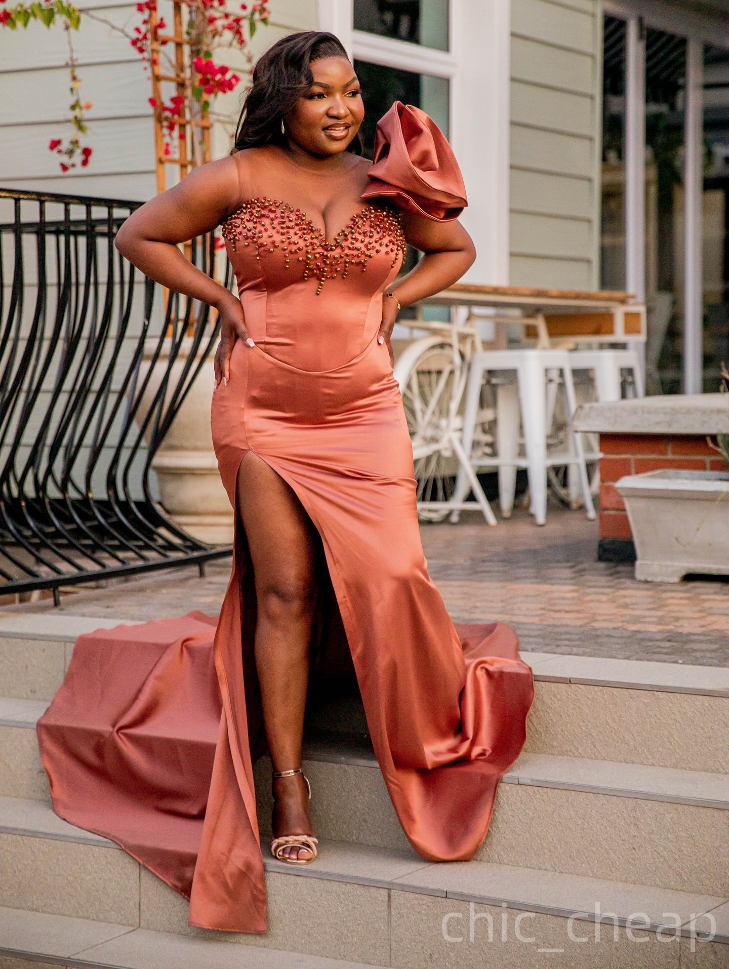Indian Red Mermaid Prom Dresses 2025 Flower Satin Crystals Beaded Evening Formal Party Second Birthday Engagement Gowns Plus Size Dress For Special Oc