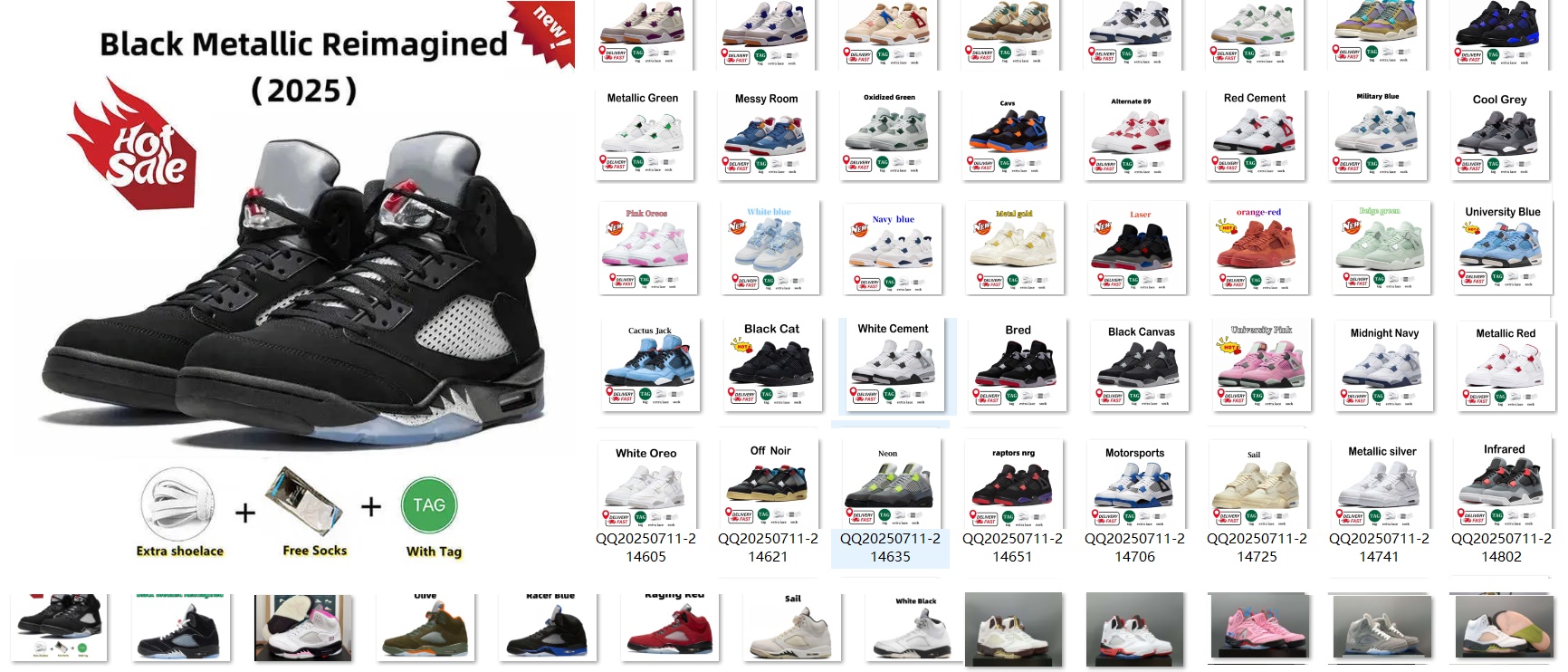 Cat Big boy 4s 5s Basketball Shoes Rare White Cement Grape Melo UNC Black Metallic Reimagined Forget Me Not Navy Seoul 2.0 Bred Fear kids trainers Sports Sneakers 3y-7y