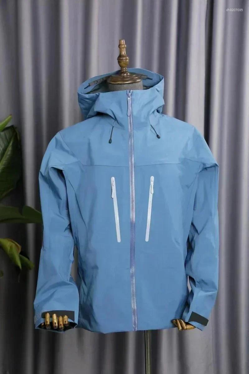 Men's Jackets ARC Bird Embroidery SV 6th Three Layer Mens Womens High Quality Camping Coat Outdoor Waterproof Windbreaker Hiking Ski