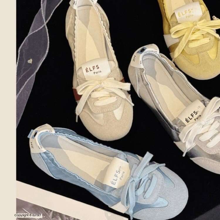 2025 New Casual Ballet Flats Summer Sneakers White Little Chanel Style Minmin German Training Shoes for Women