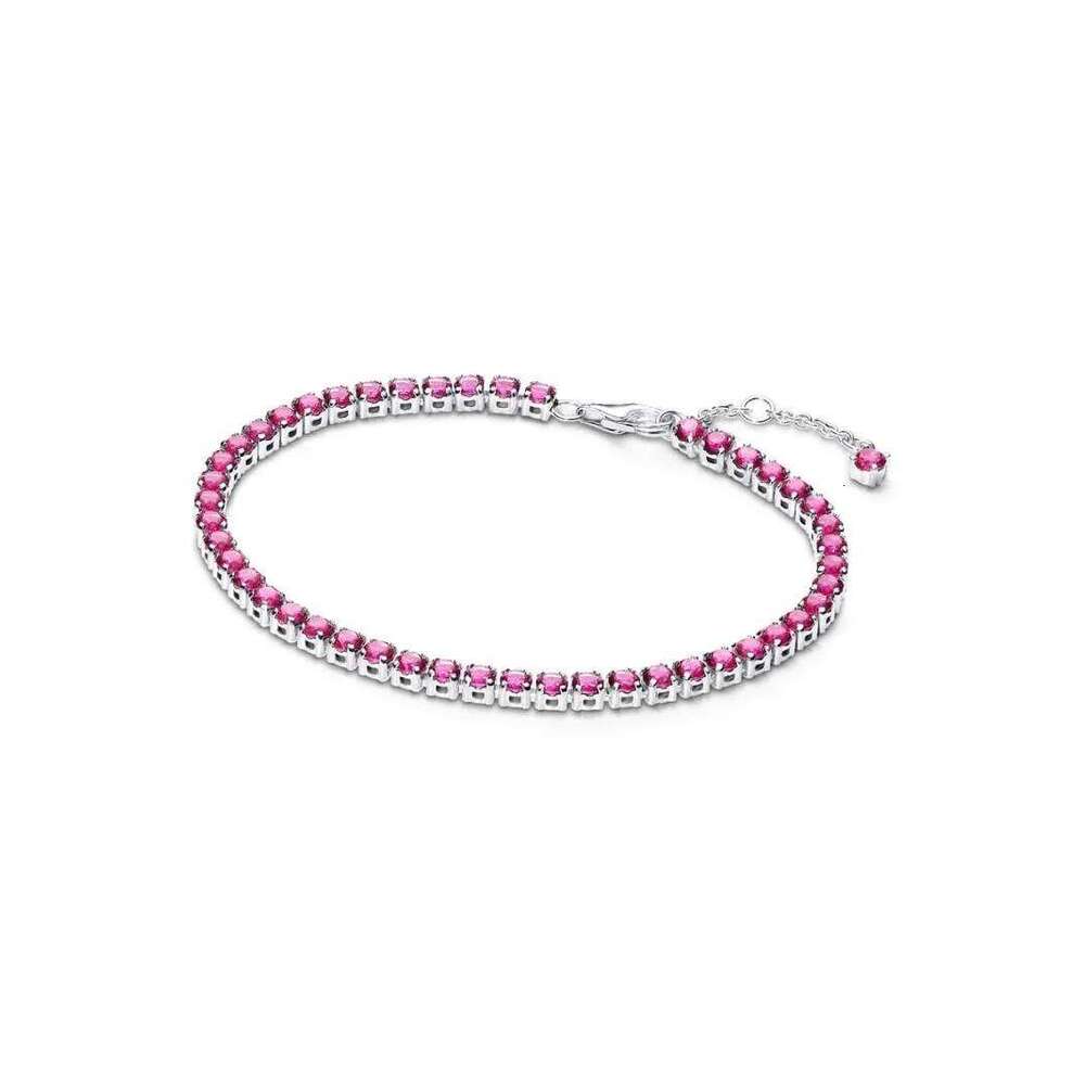 925 Sterling silver Bracelet, With Adjustable Length Of And Overlapping Gemstones, Suitable For Women's Birthday Gifts. wholesale