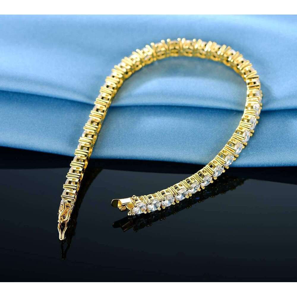 Tennis Bracelet for Women and Men 3mm-7mm Cubic Zirconia White Gold/Yellow Gold Plated Size 6-8.5 inches