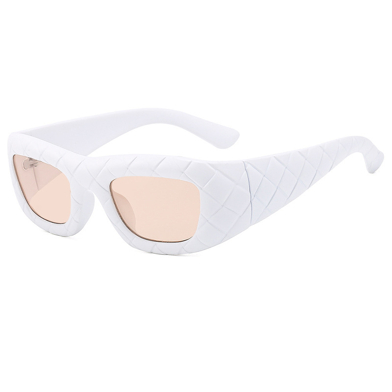 2025 Y2K Retro Print Sunglasses for Women Trendy Punk Hipster Square Frame UV Protection