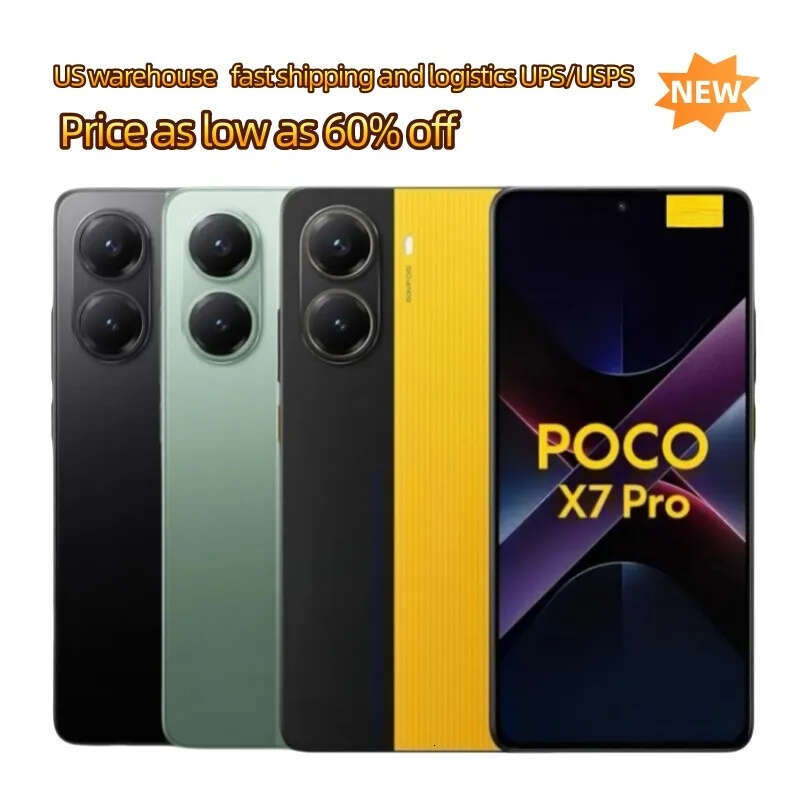 phone POCO X7 Pro 5g Smartphone16+512GB Edition Dimensity 8400- Ultra 6.7 1.5K AMOLED 120Hz 6000mAh 90W Charging 50MP Camera US warehouse