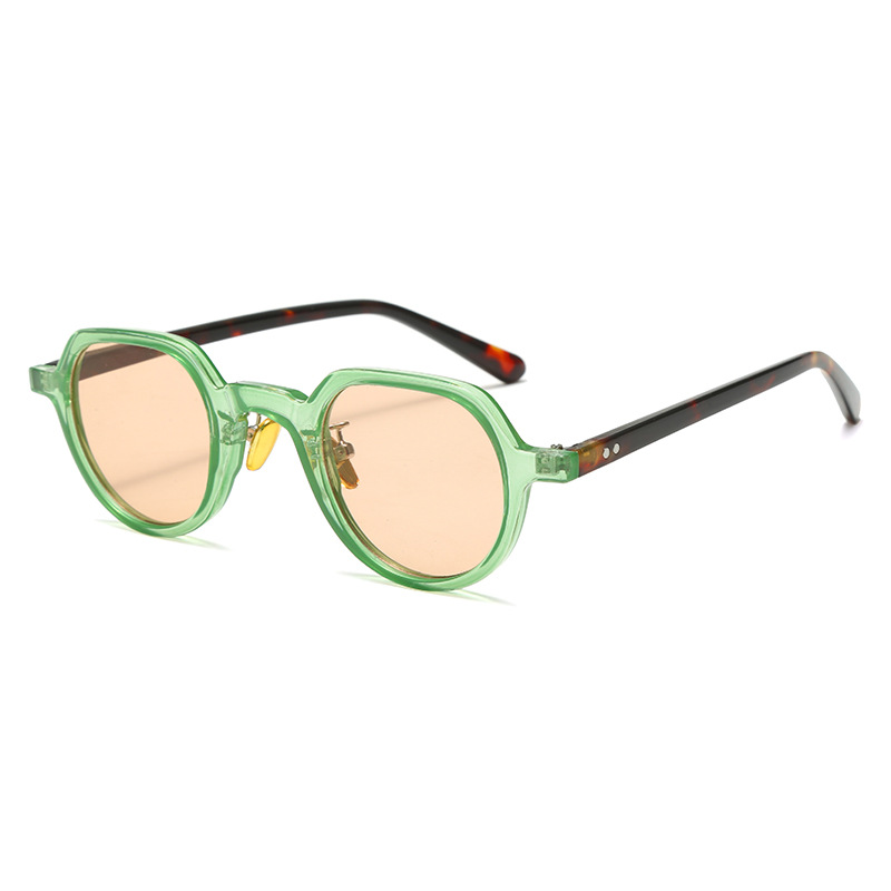 Trendy Round Small Frame Sunglasses Unisex Fashionable Retro Sun Glasses for Small Faces