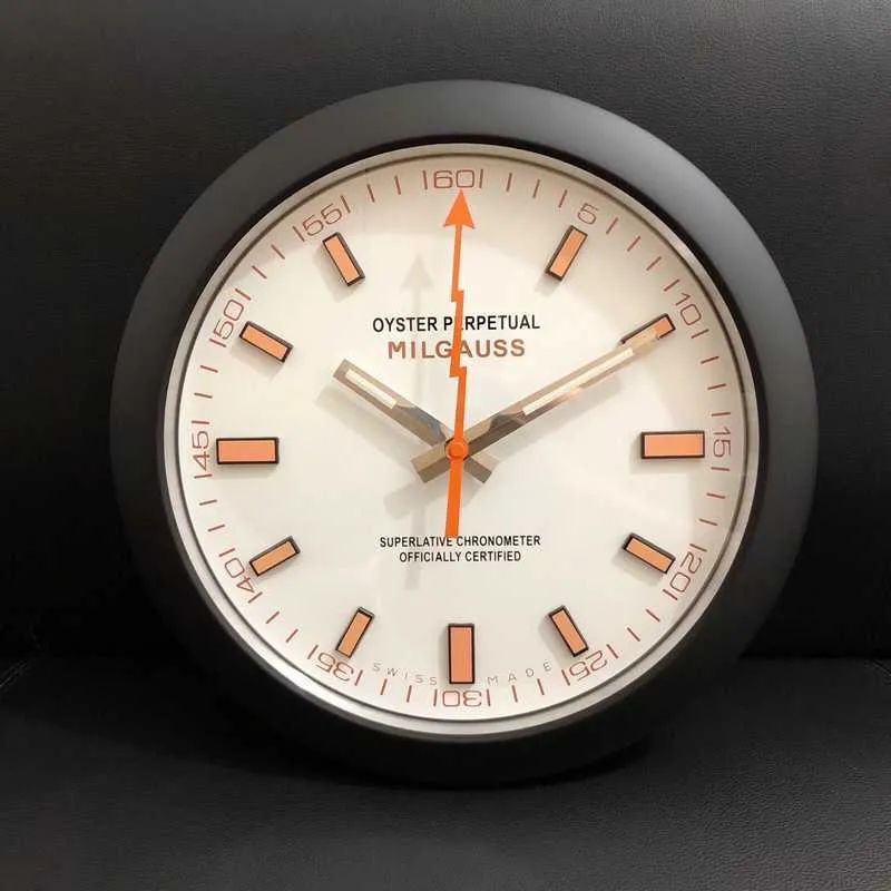 Design Wall Clock Modern Horloge rale Milgauss Quartz super Silent Movement X0726 W251028