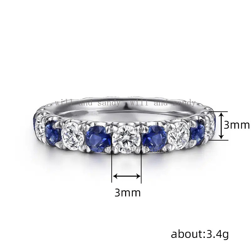 CZ Thin Band Rings Sterling Silver Cubic Zirconia Diamond Wedding Ring Stackable Band for Women Bridal Anniversary Promise Everyday Ring Crystal Jewel