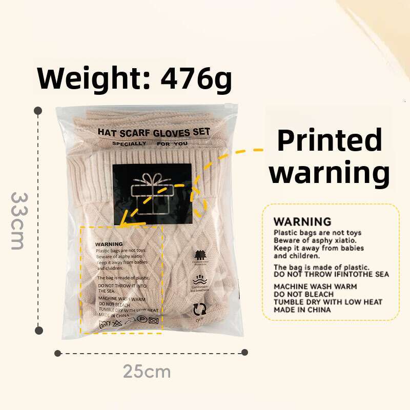 casquette beanie cap Scarf, Gloves, Three-Piece Set Winter Cold-Proof Ear Protection Knitted Outdoor Warm Hat