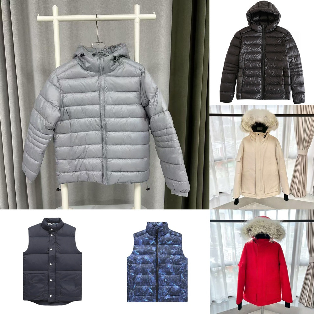 25ss High-quality Canada puffer jacket vest Designer Canada hooded jacket White Duck Down Jacket Jacket Men Winter Coat With Badge Quality goosecoat puffer Jacket