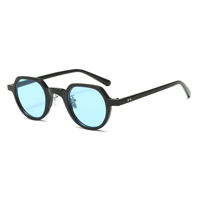 Trendy Round Small Frame Sunglasses Unisex Fashionable Retro Sun Glasses for Small Faces