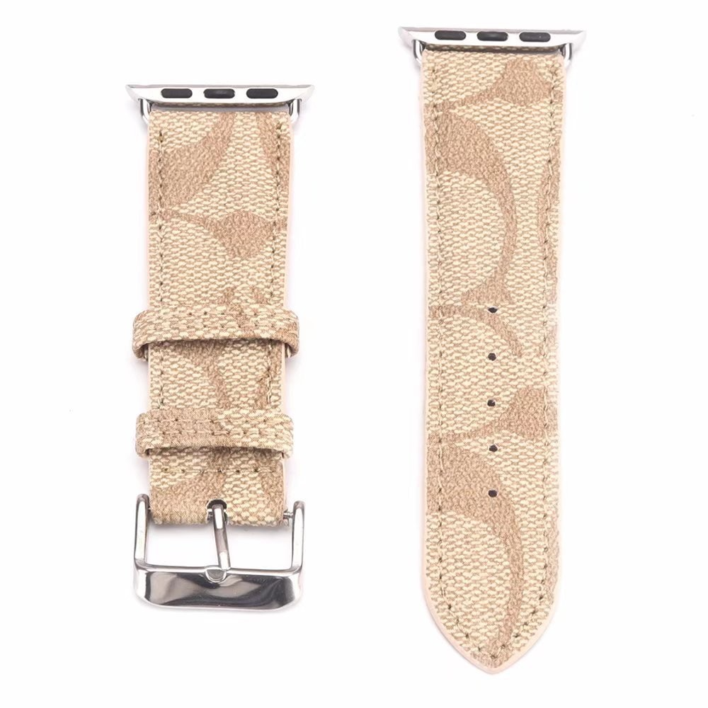 2025 Designer Genuine Leather Apple Watch Strap Suitable for 38/40/41/42/44/45mm Material Watch Strap