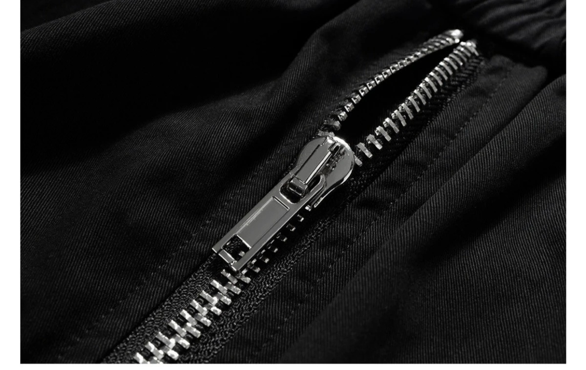 2025 Dark RO Style Drawstring Multi-pocket Tooling Shorts Mens Niche Casual Loose Straight Five-point Pants 250825