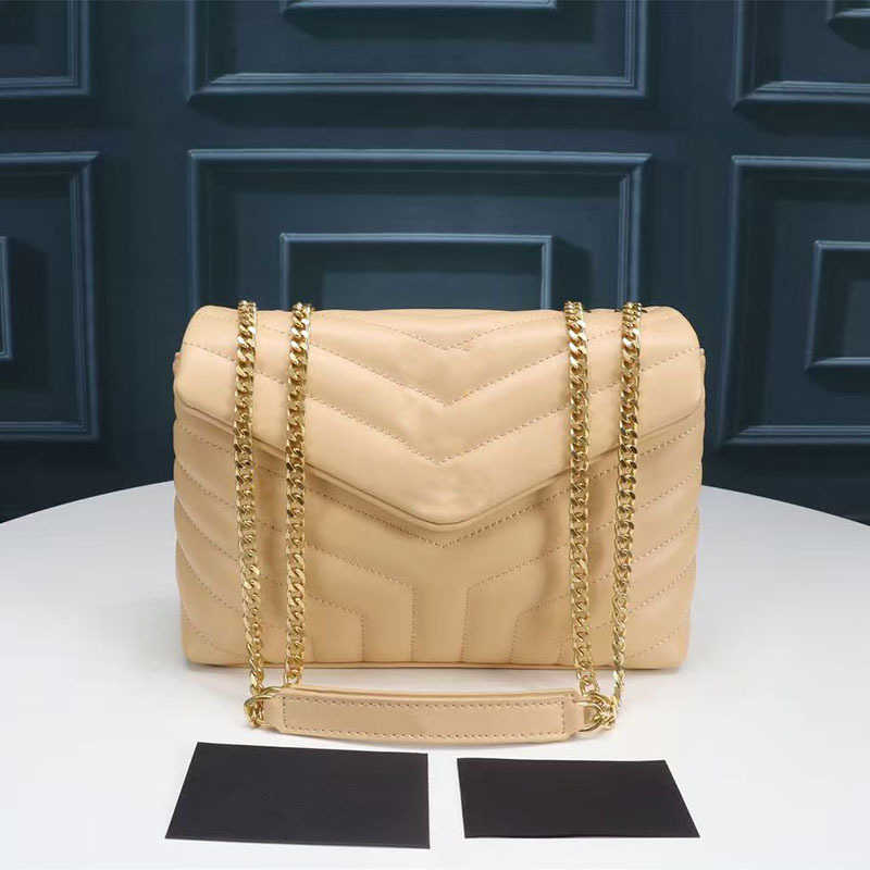 Crossbody designer bag 2 sizes LouLou shoulder bag black golden chain bags designer women bag luxury leather purses designer woman suede handbag large tote bag11