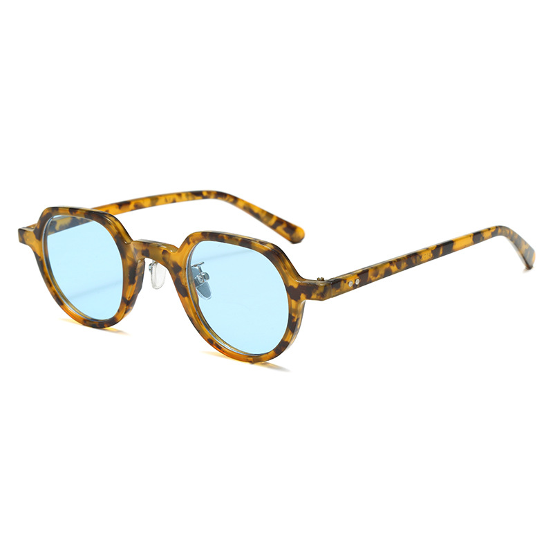 Trendy Round Small Frame Sunglasses Unisex Fashionable Retro Sun Glasses for Small Faces