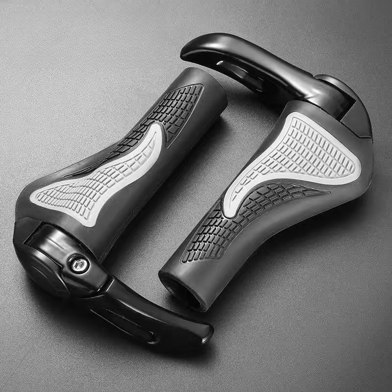 Bike Handle Grips Ergonomics Design Soft Gel Dual Lock on Bicycle Handlebar Grips for Mountain MTB MBX Bike Electric Scooter